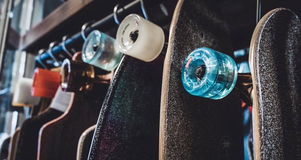 Skateboards Hanging